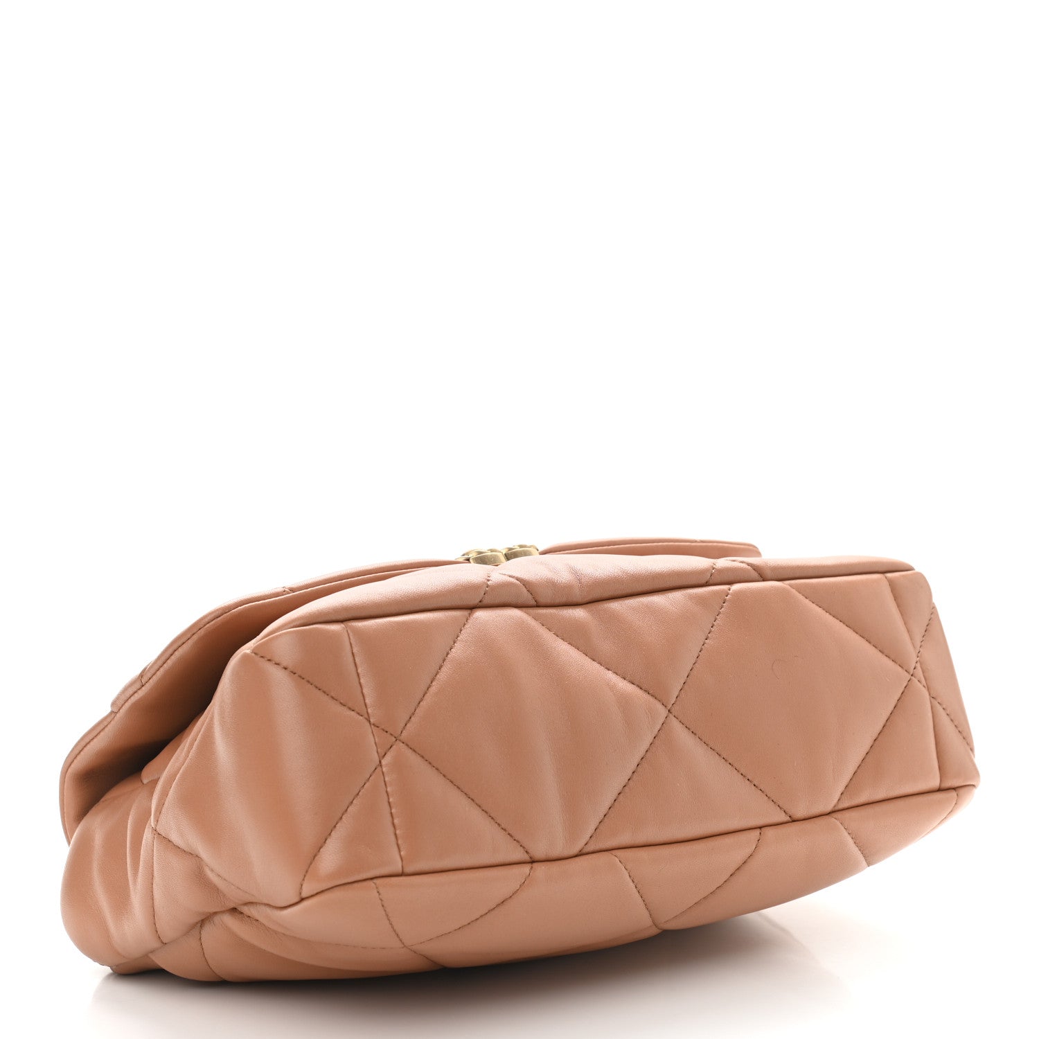 Chanel Lambskin Quilted Large Chanel 19 Flap Brown 4 of 9