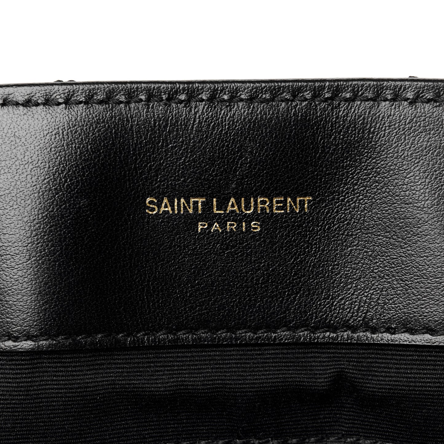 Calfskin Y Quilted Monogram Large Loulou Chain Satchel Black