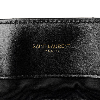 Saint Laurent Calfskin Y Quilted Monogram Large Loulou Chain Satchel Black 6 of 11