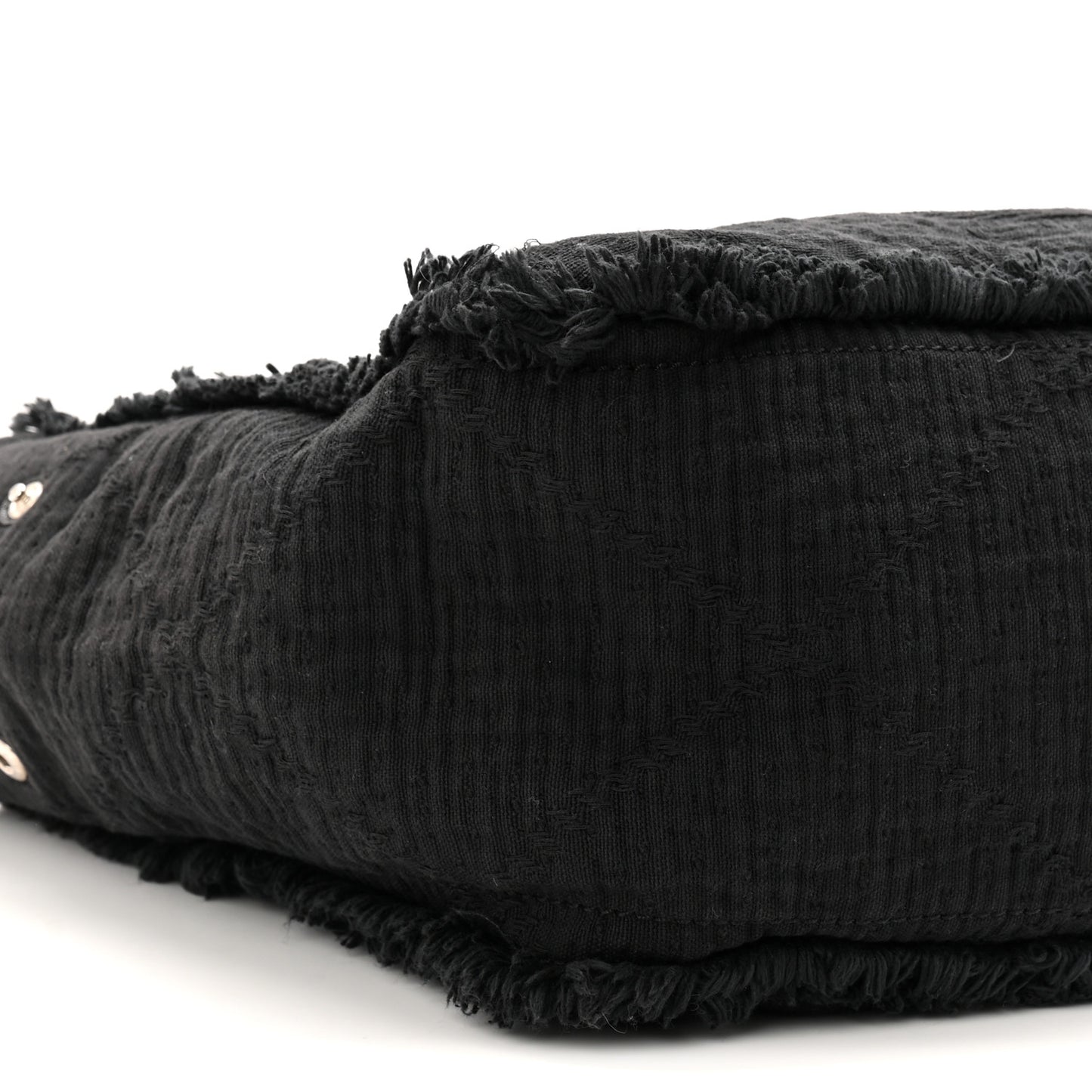 Canvas Large Double Face Shopping Tote Black