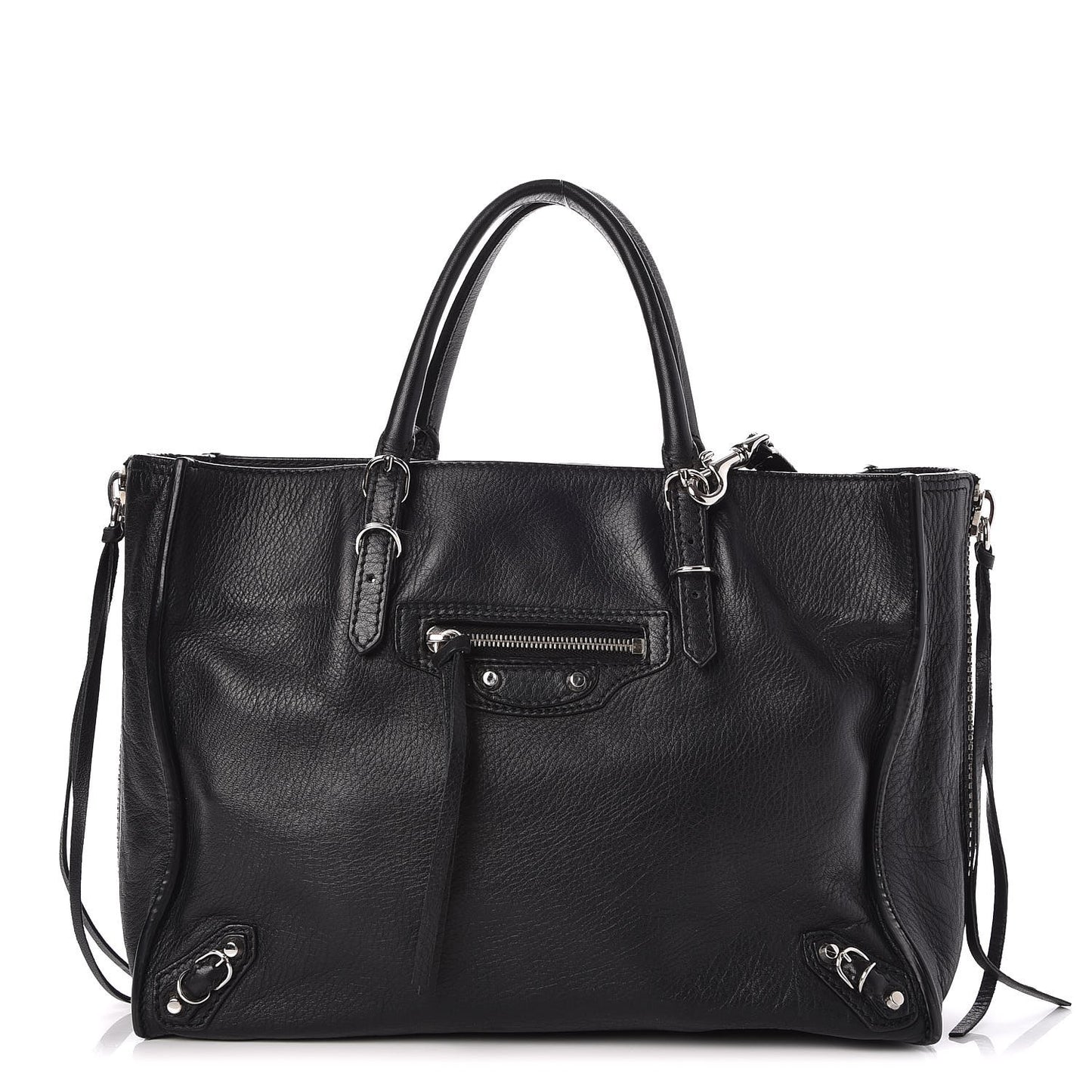 Veau Papier A6 Zip Around Tote Black