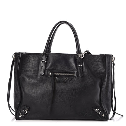 Balenciaga Veau Papier A6 Zip Around Tote Black 1 of 7