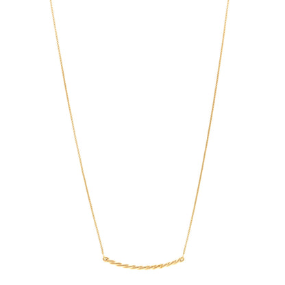 David Yurman 18K Yellow Gold Petite Station Pendant Necklace 1 of 5