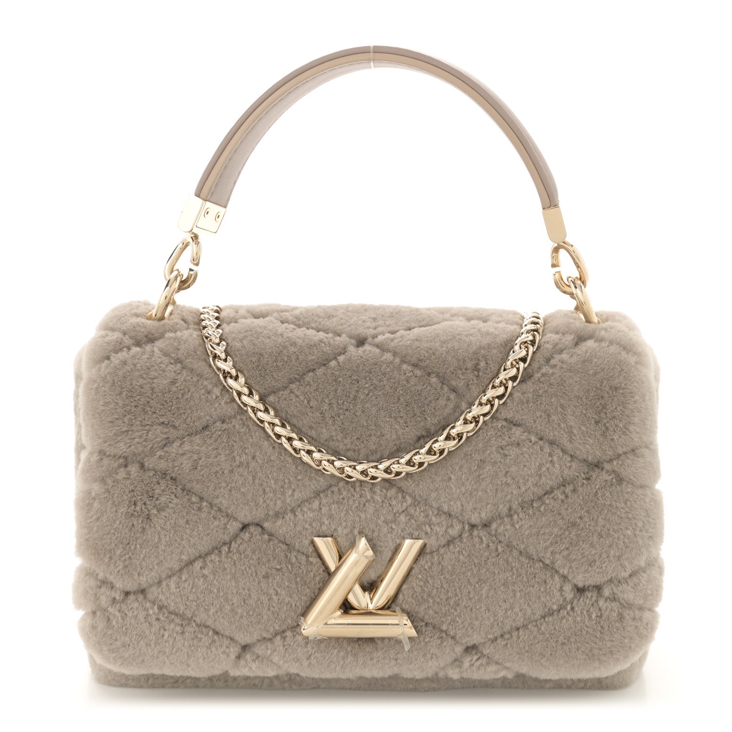 Louis Vuitton Shearling Malletage Top Handle GO-14 PM Grey 1 of 10