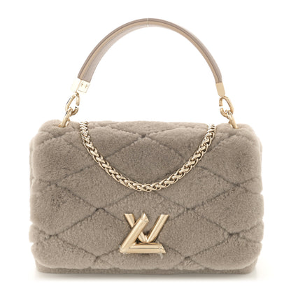 Louis Vuitton Shearling Malletage Top Handle GO-14 PM Grey 1 of 10