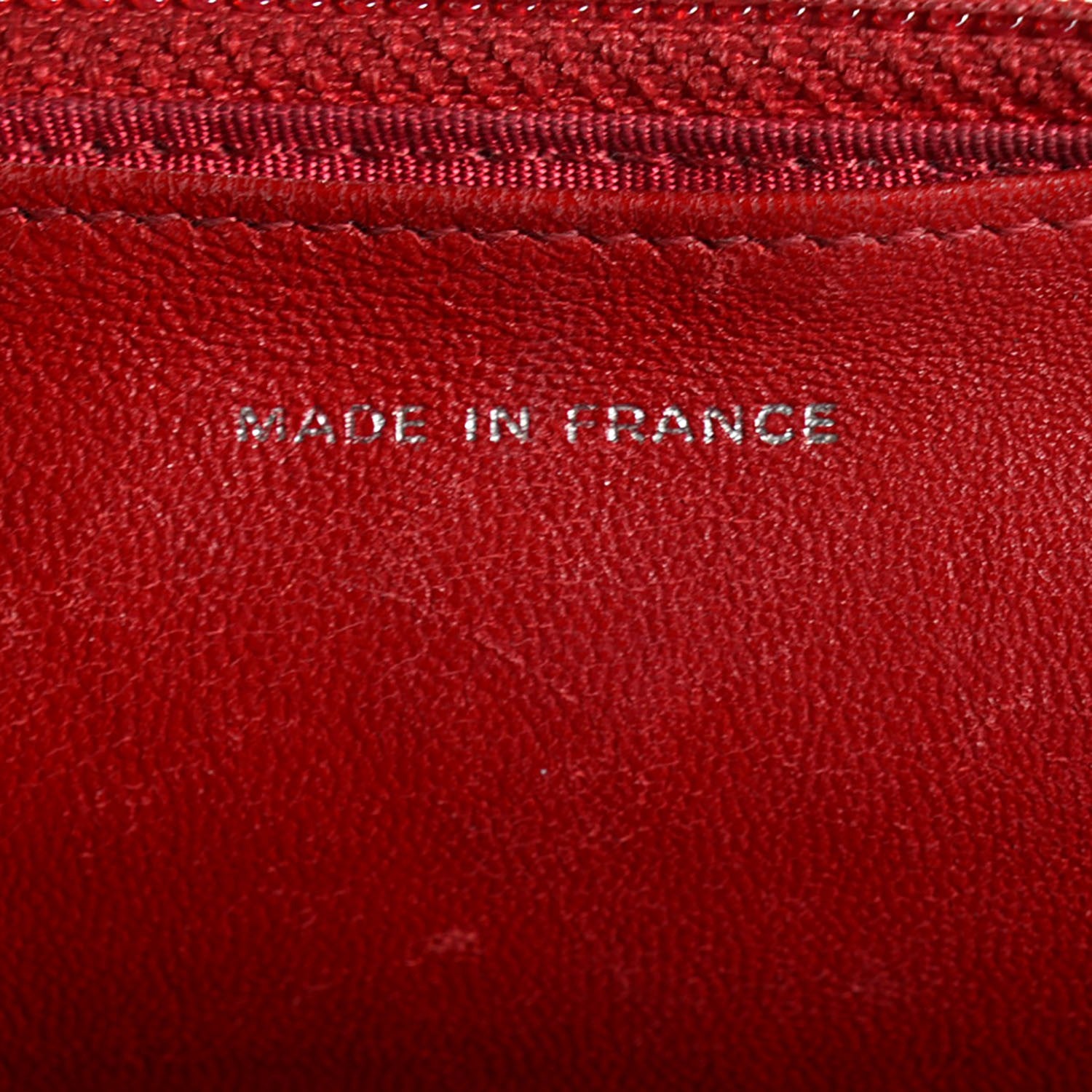 Chanel Patent Quilted Wallet On Chain WOC Red 7 of 8