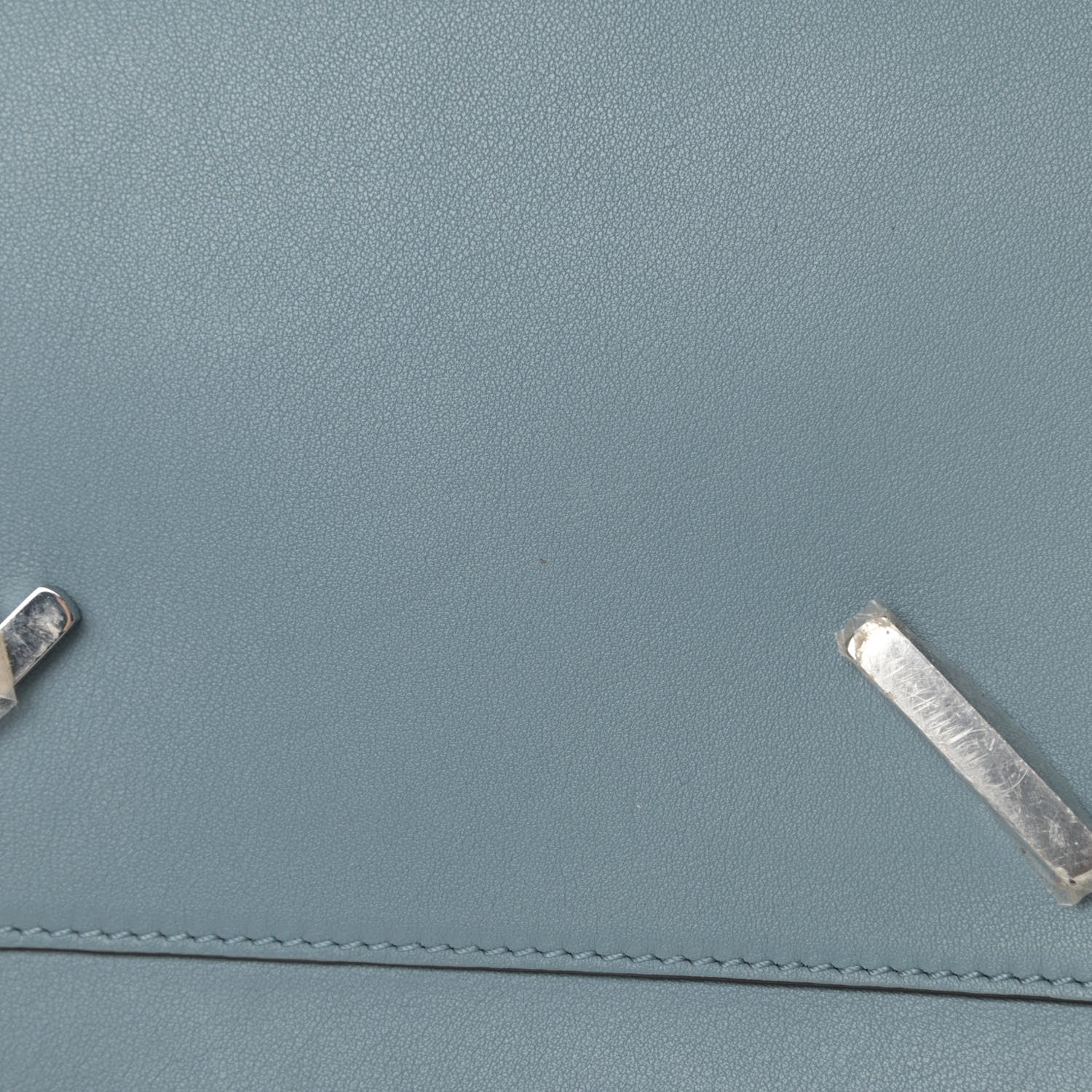 Loewe Calfskin Large Hammock Shoulder Bag Aqua Light Blue Stone 14 of 14