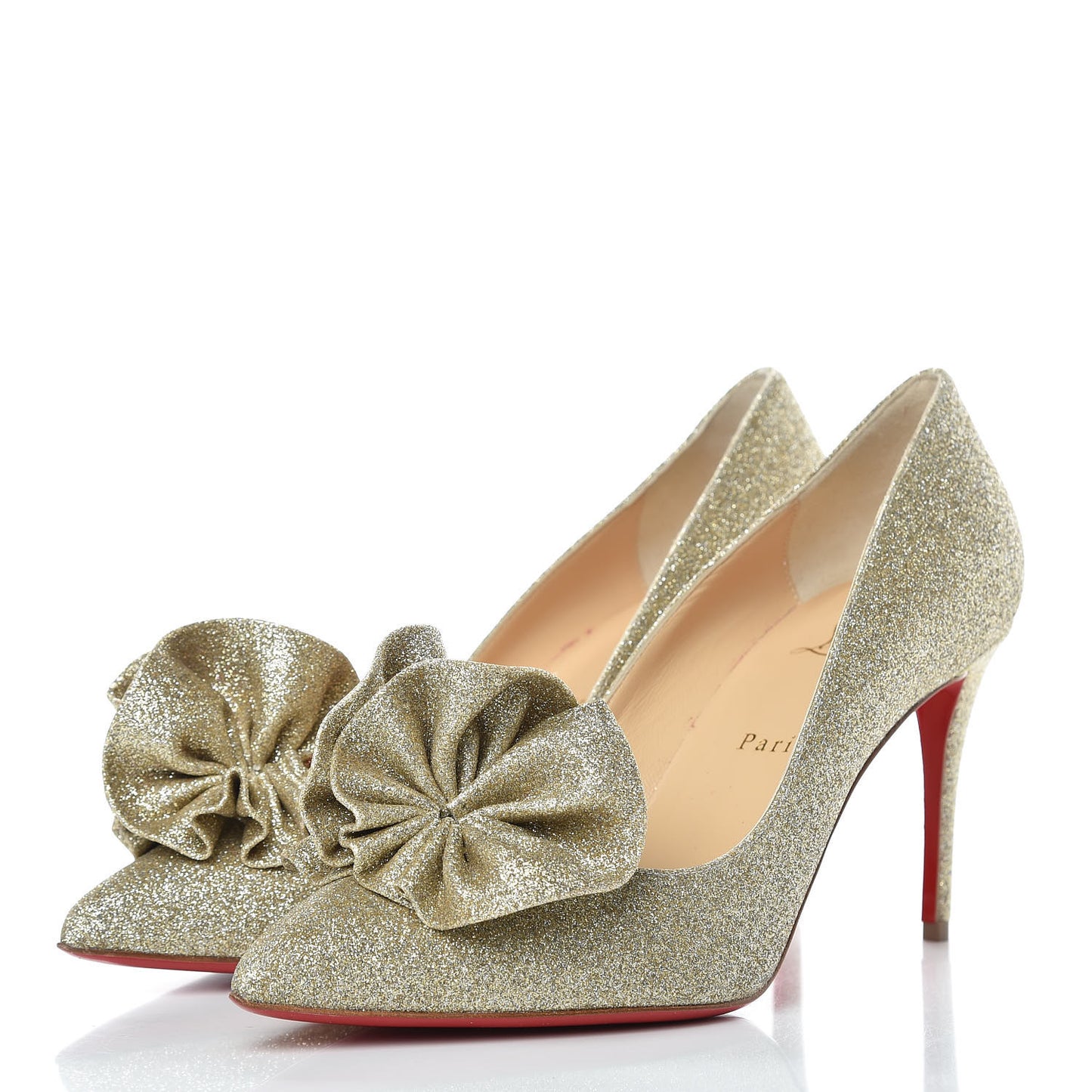 Glitter Anemosea 85 Sandals 40.5 Gold