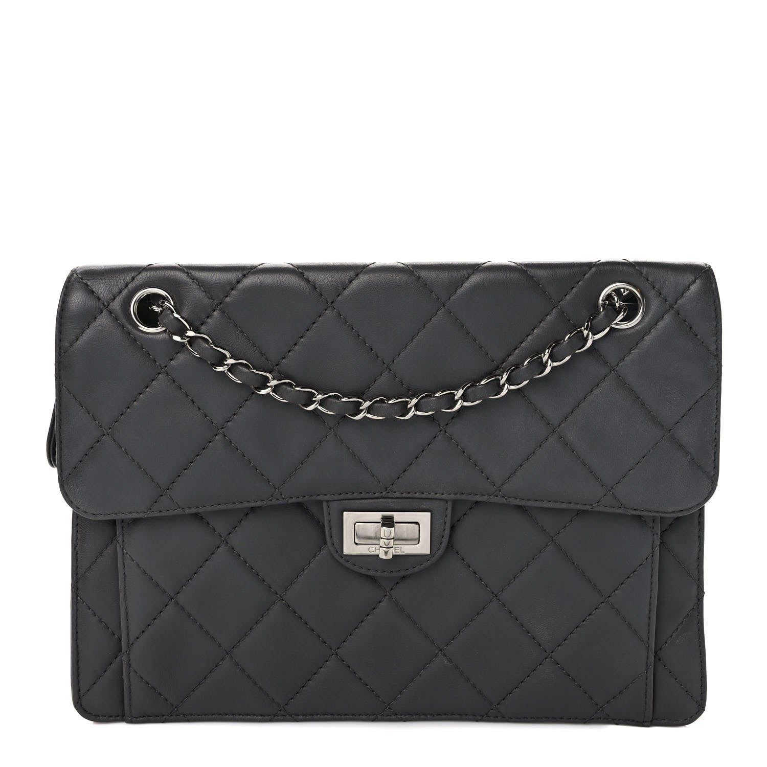 Chanel Lambskin Paris Bombay Reissue Accordion Flap Black 1 of 9