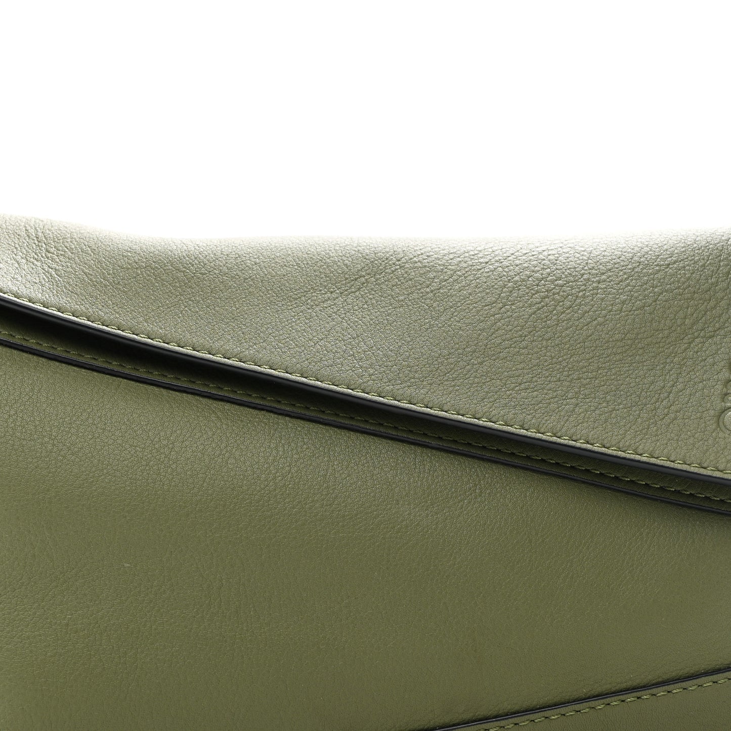 Calfskin Puzzle Hobo Avocado