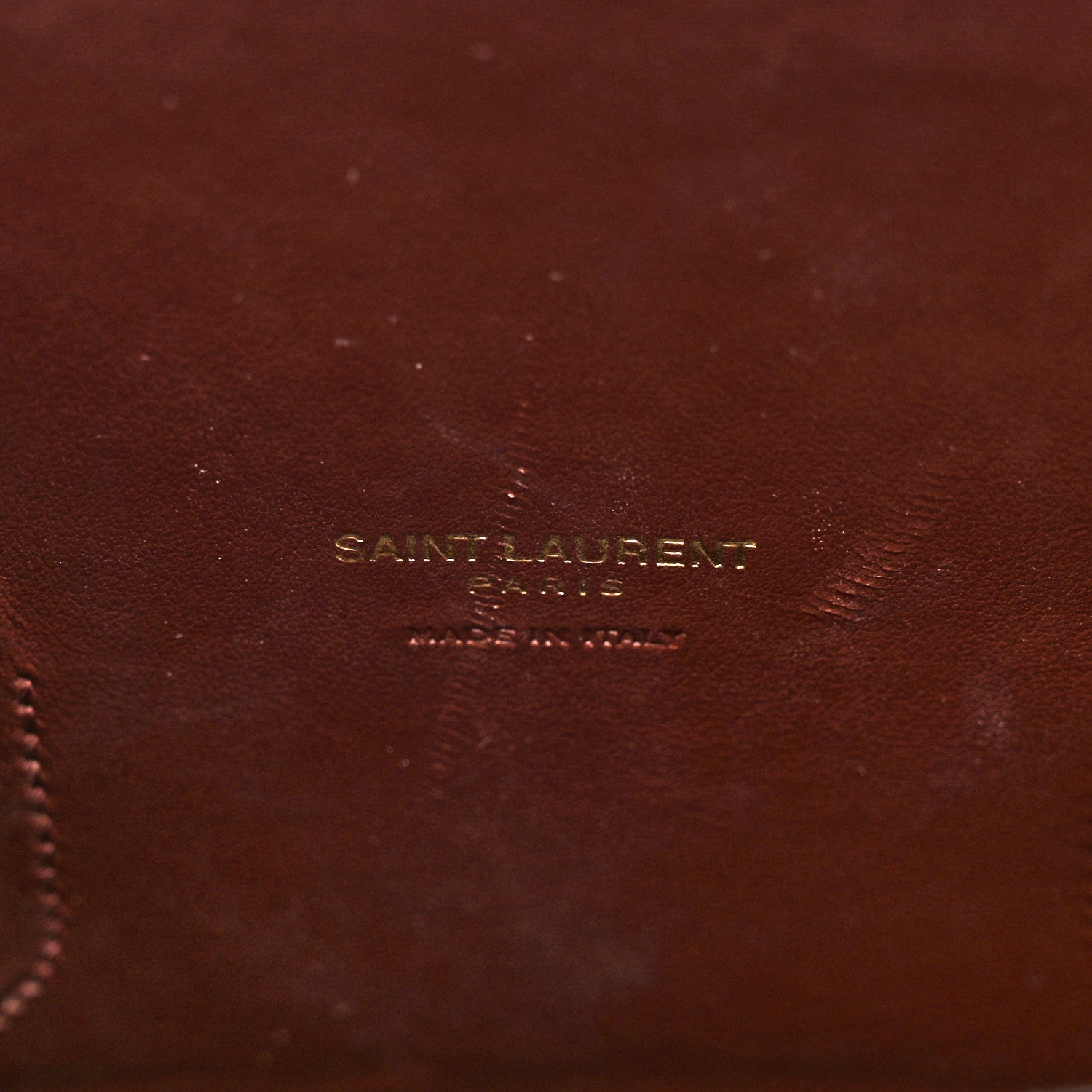 Saint Laurent Calfskin Crocodile Embossed Small Sac De Jour Dark Blood 6 of 13