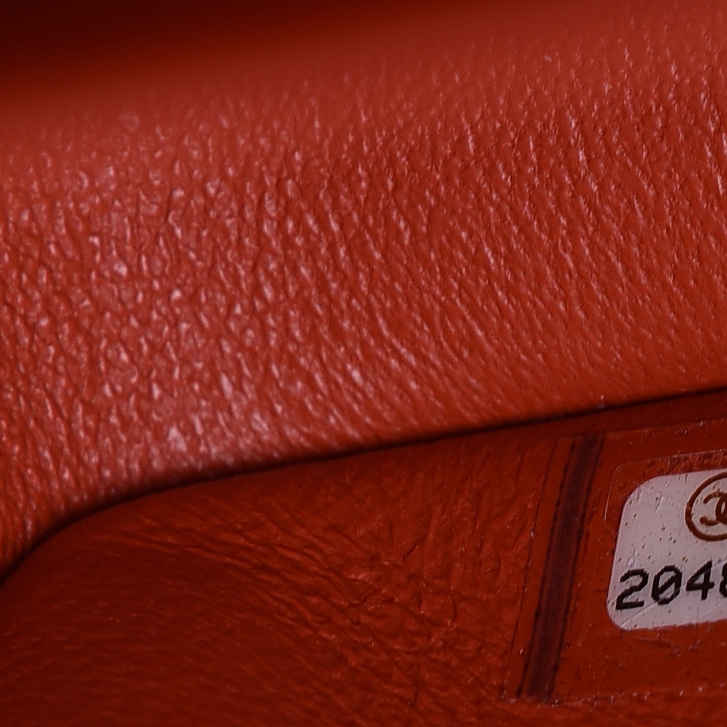Pearly Caviar Quilted Jumbo Double Flap Orange