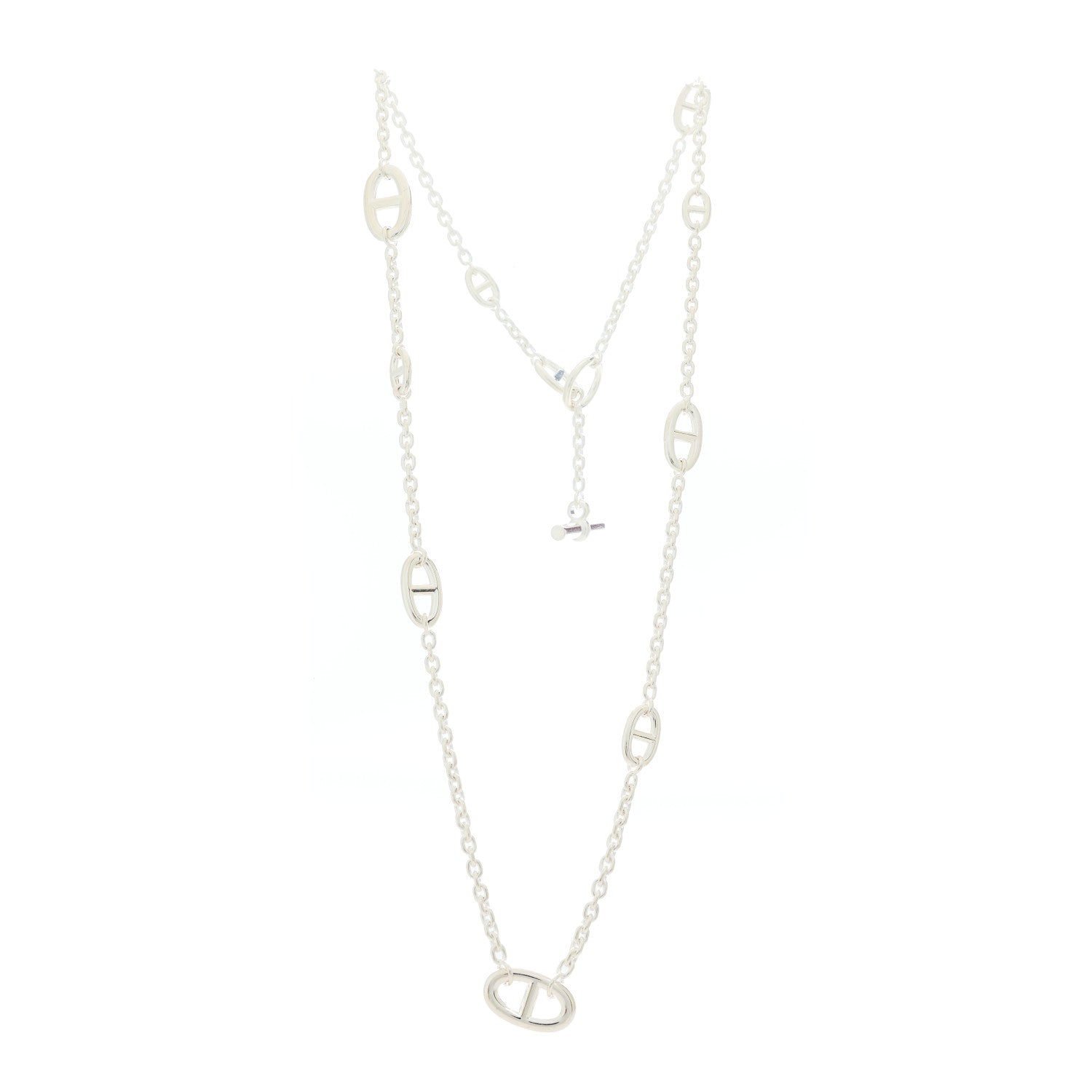 Hermes Sterling Silver Farandole Necklace 80 3 of 5