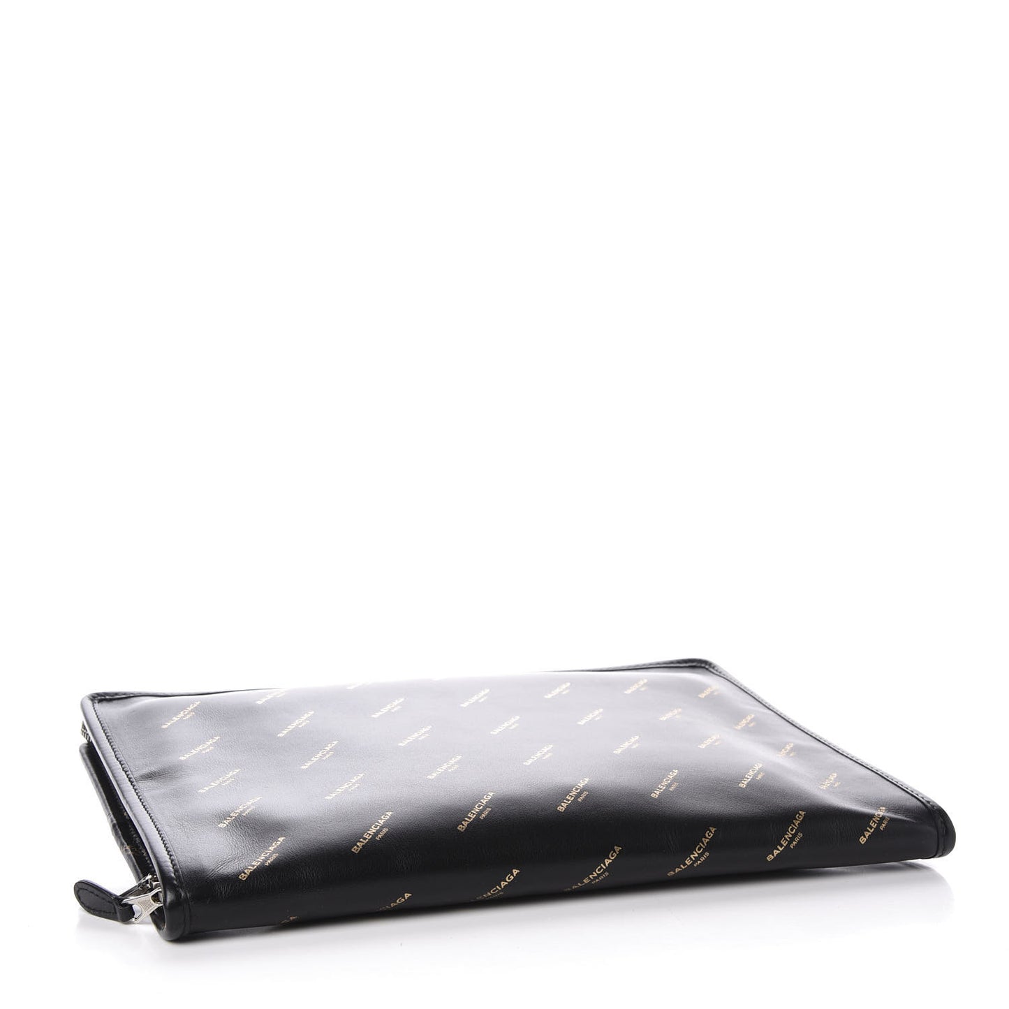 Agneau Allover Logo Pouch Black