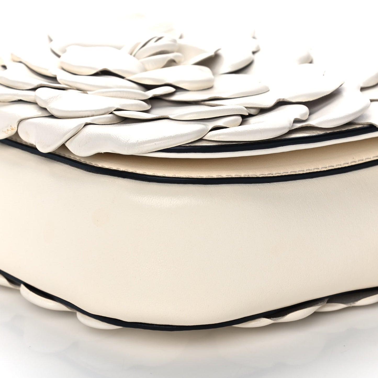 Nappa Atelier 03 Rose Edition Small Flap Crossbody Bag Ivory