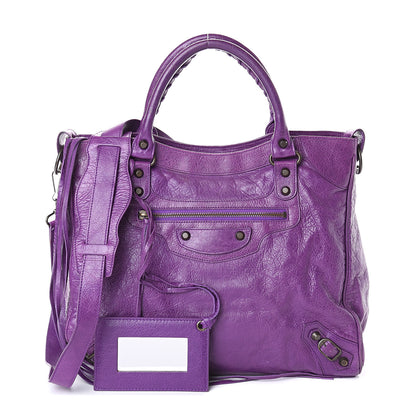 Balenciaga Agneau Classic Hardware Velo Ultraviolet 1 of 7