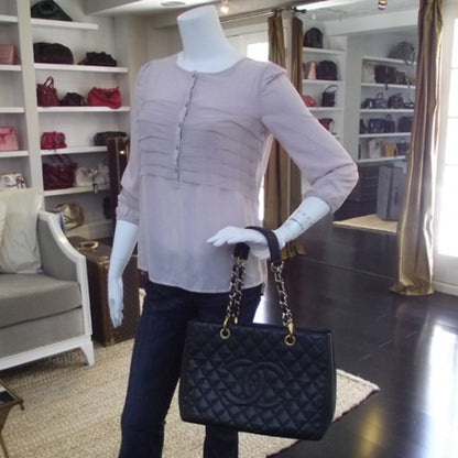 Chanel Caviar Grand Shopping Tote GST Black 2 of 10