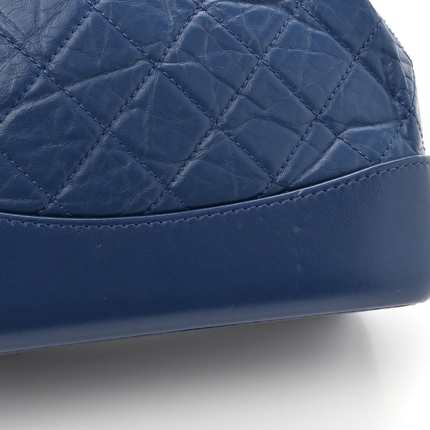 Chanel Aged Calfskin Quilted Small Gabrielle Backpack Navy 11 of 12