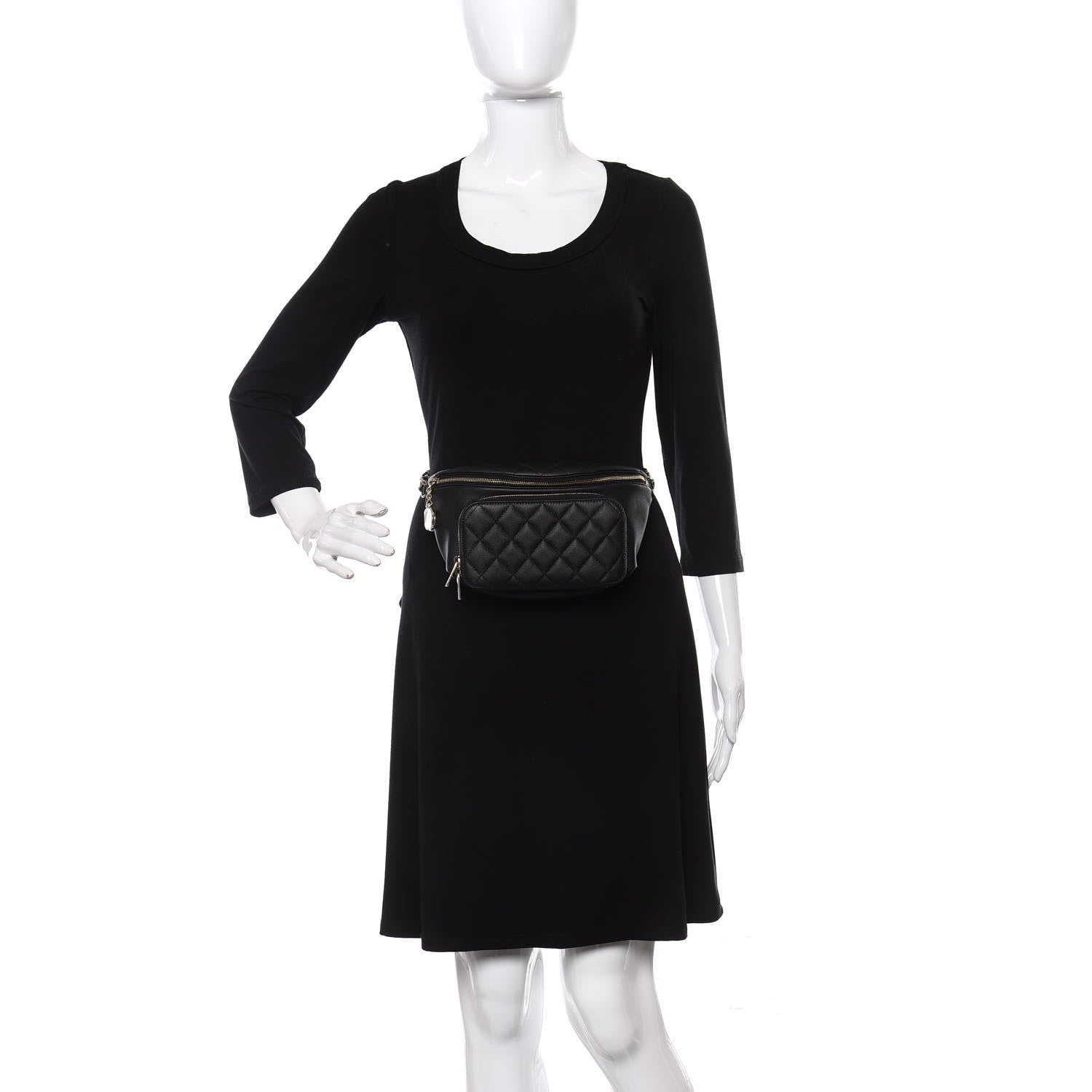 Chanel Caviar Quilted Business Affinity Waist Belt Bag Black 2 of 11