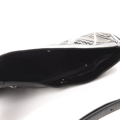 Burberry Nylon Beat Check Pleated Shoulder Bag Black 5 of 11