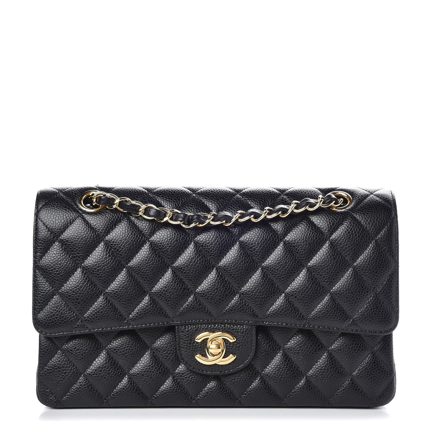 Chanel Caviar Quilted Medium Double Flap Black 1 of 9