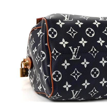 Louis Vuitton Calfskin Monogram Speedy P9 Bandouliere 25 Indigo 15 of 18