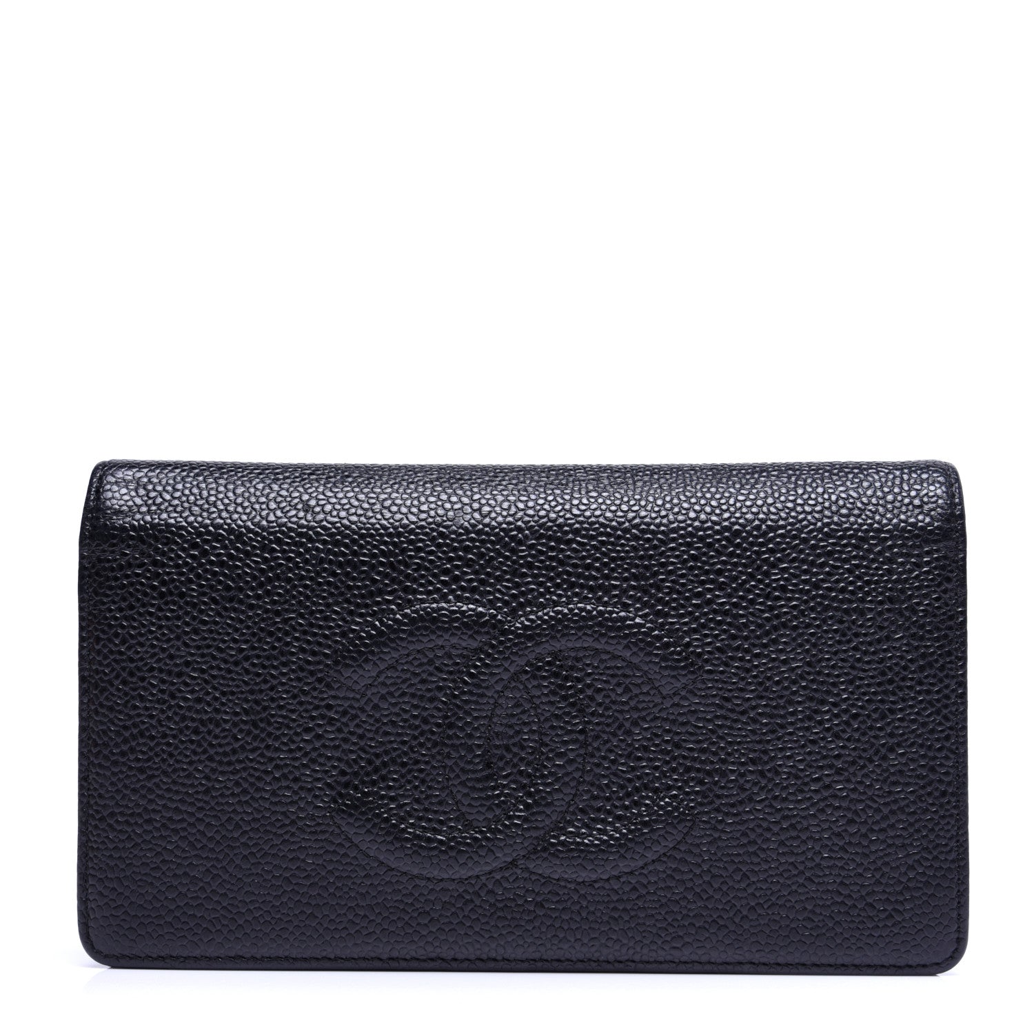 Chanel Caviar Timeless CC Yen Wallet Black 1 of 12