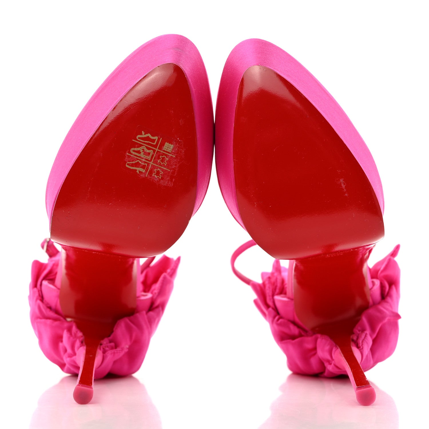 Christian Louboutin Satin Maria Frou Alta 160 Platform Pumps 38.5 Pink 5 of 8