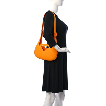 Bottega Veneta Rubberized Canvas Punch Tote Tangerine 2 of 8
