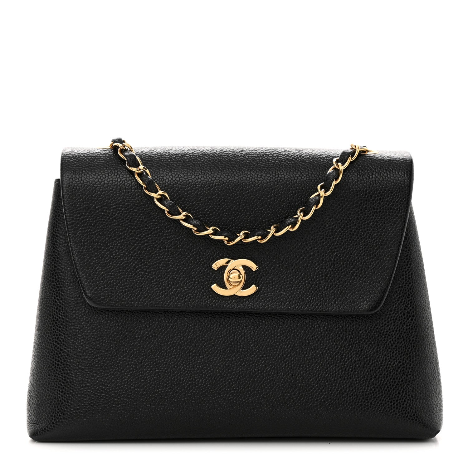 Chanel Caviar Jumbo Single Flap Black 1 of 11