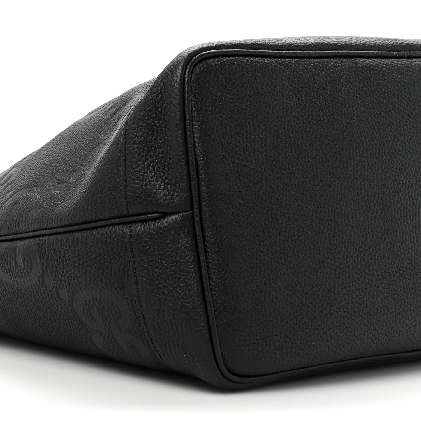 Monogram Jumbo GG Calfskin Web Large Shopping Tote Black
