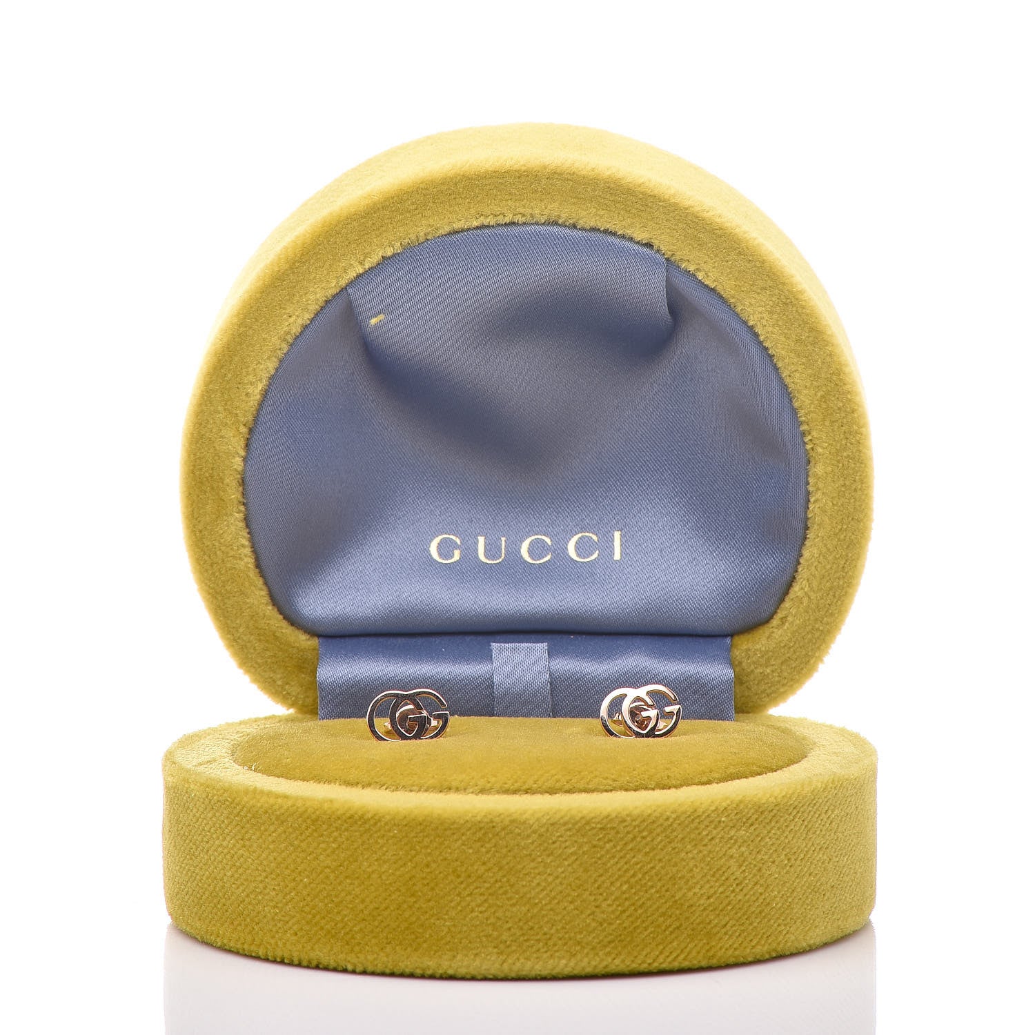Gucci 18K Rose Gold GG Tissue Stud Earrings 6 of 6