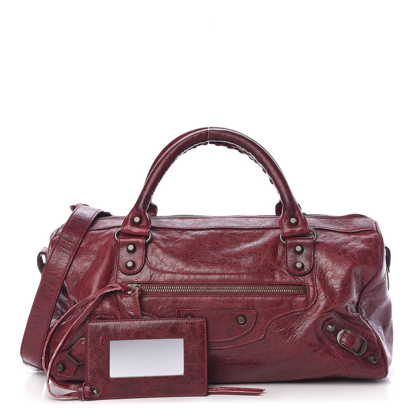 Chevre Classic Hardware Twiggy Rouge Grenat