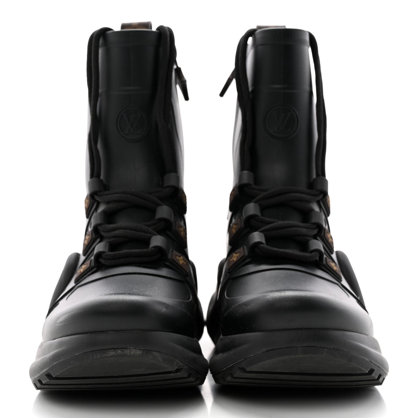 Mat Rubber Monogram LV Archlight Sneaker Boots 37 Black