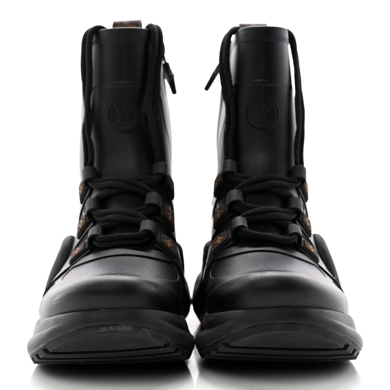 Louis Vuitton Mat Rubber Monogram LV Archlight Sneaker Boots 37 Black 2 of 19