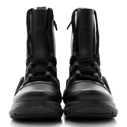 Louis Vuitton Mat Rubber Monogram LV Archlight Sneaker Boots 37 Black 2 of 19