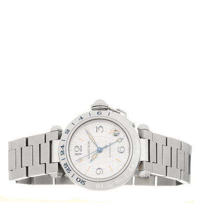 Cartier Stainless Steel 35mm Pasha GMT Automatic Watch 2 of 4