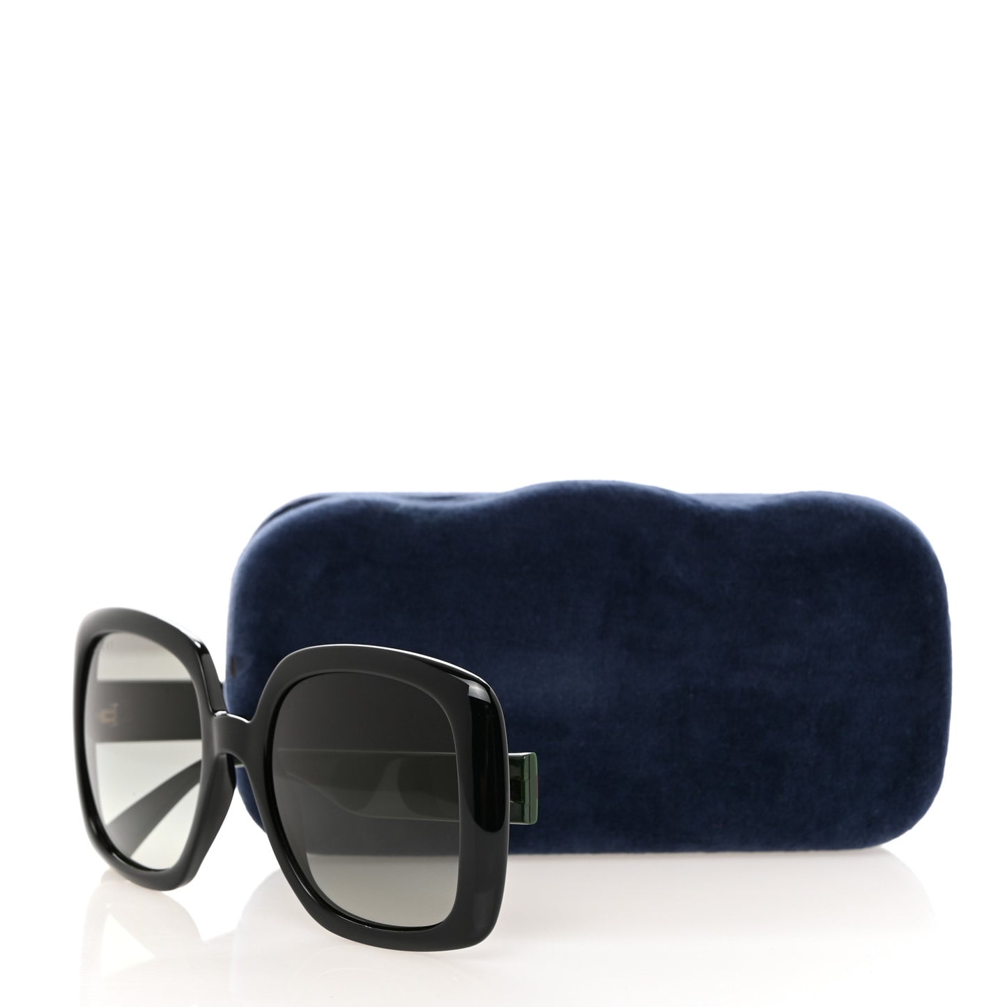 Acetate Square GG Web Sunglasses GG0713S Black