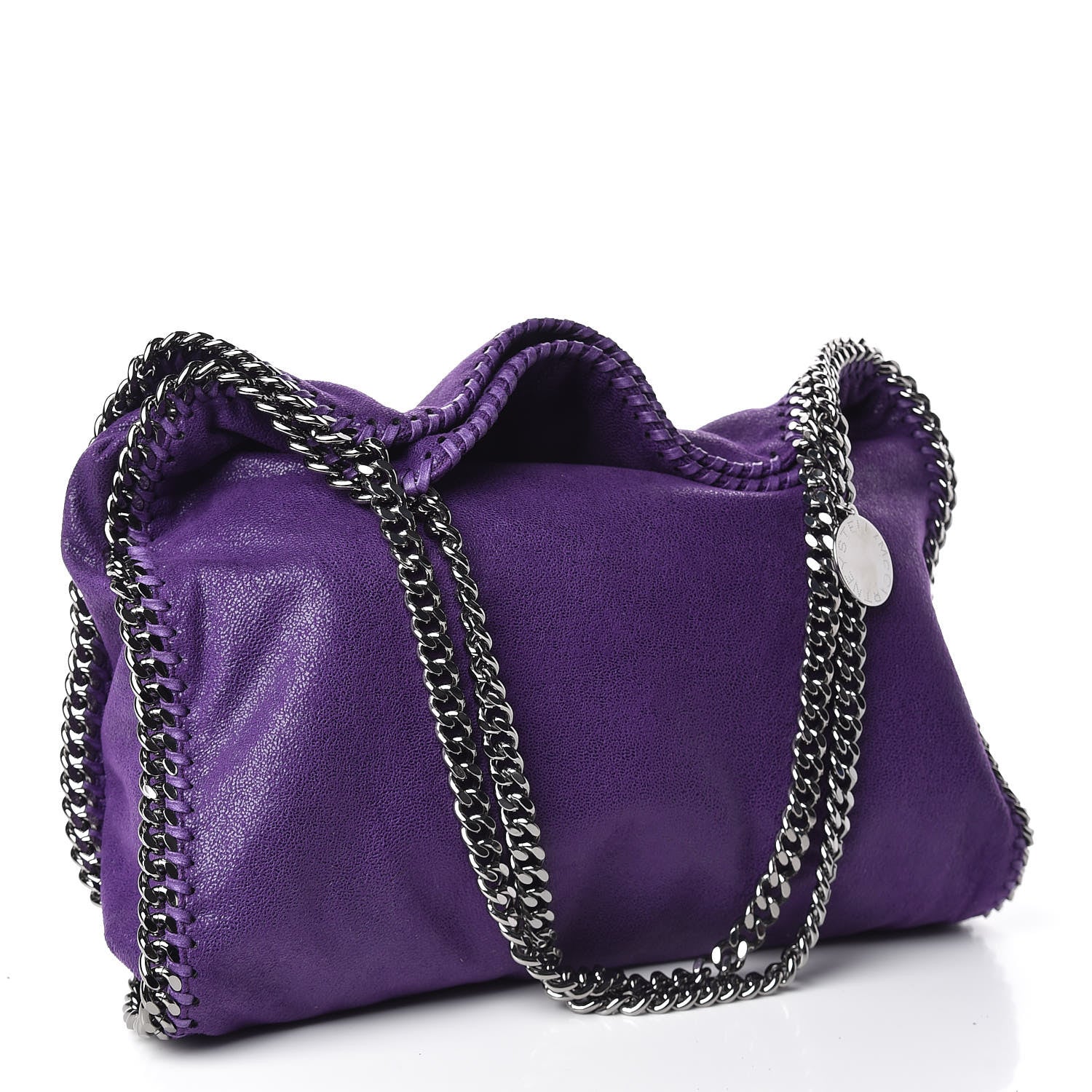 Stella McCartney Shaggy Deer Small Falabella Tote Purple 3 of 10