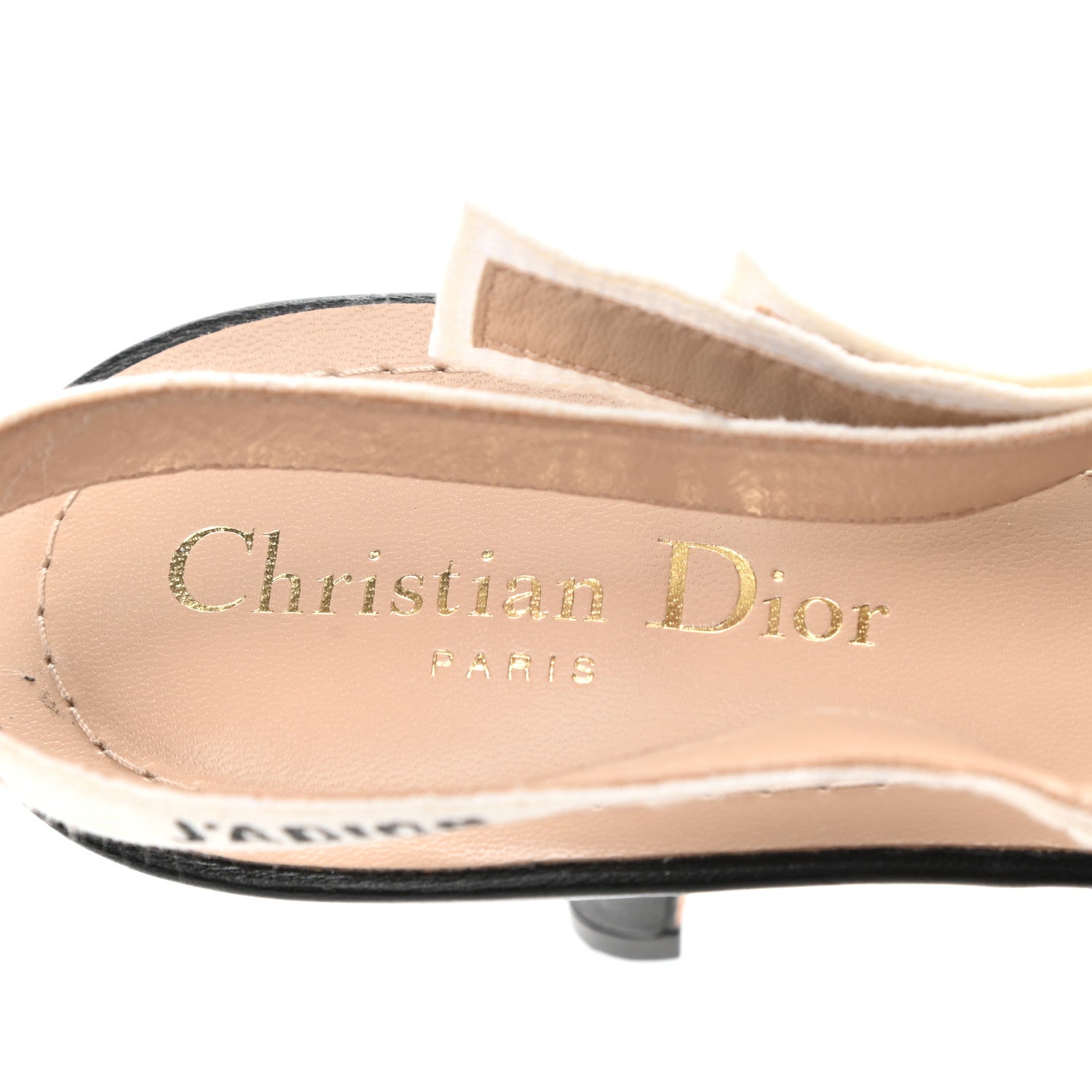 Christian Dior Technical Canvas Ribbon J Adior Slingback 65mm Pumps 42 Black 7 of 10