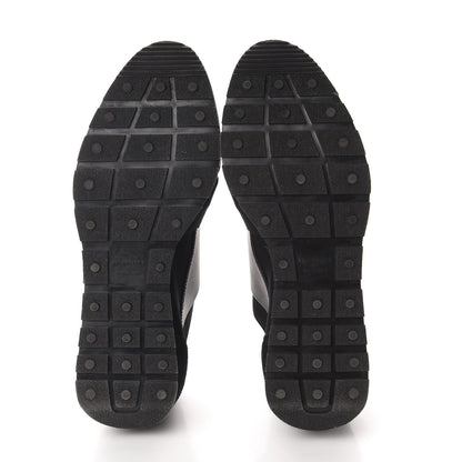 Balenciaga Mesh Calfskin Neoprene Suede Womens Race Runner Sneakers 40 Black 6 of 15