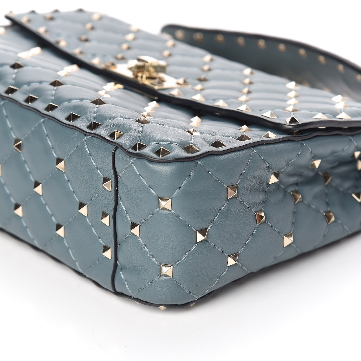 Valentino Garavani Nappa Medium Rockstud Spike Shoulder Bag Giada 6 of 9