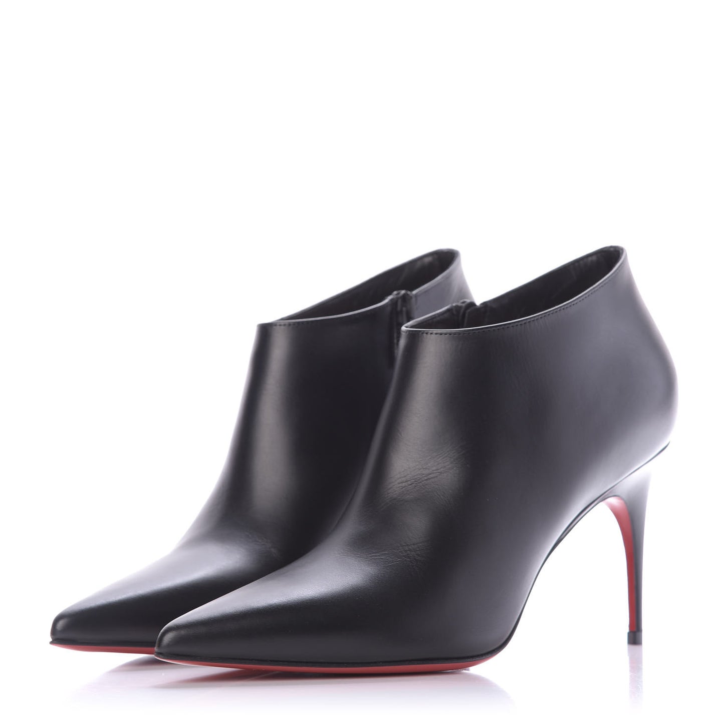 Calfskin Gorgona 85 Ankle Boots 38.5 Black