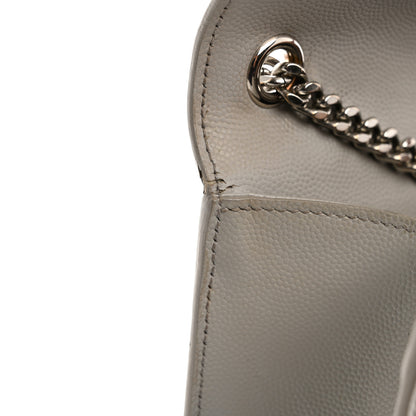 Saint Laurent Grain De Poudre Medium Classic Monogram Kate Satchel Souris 14 of 14