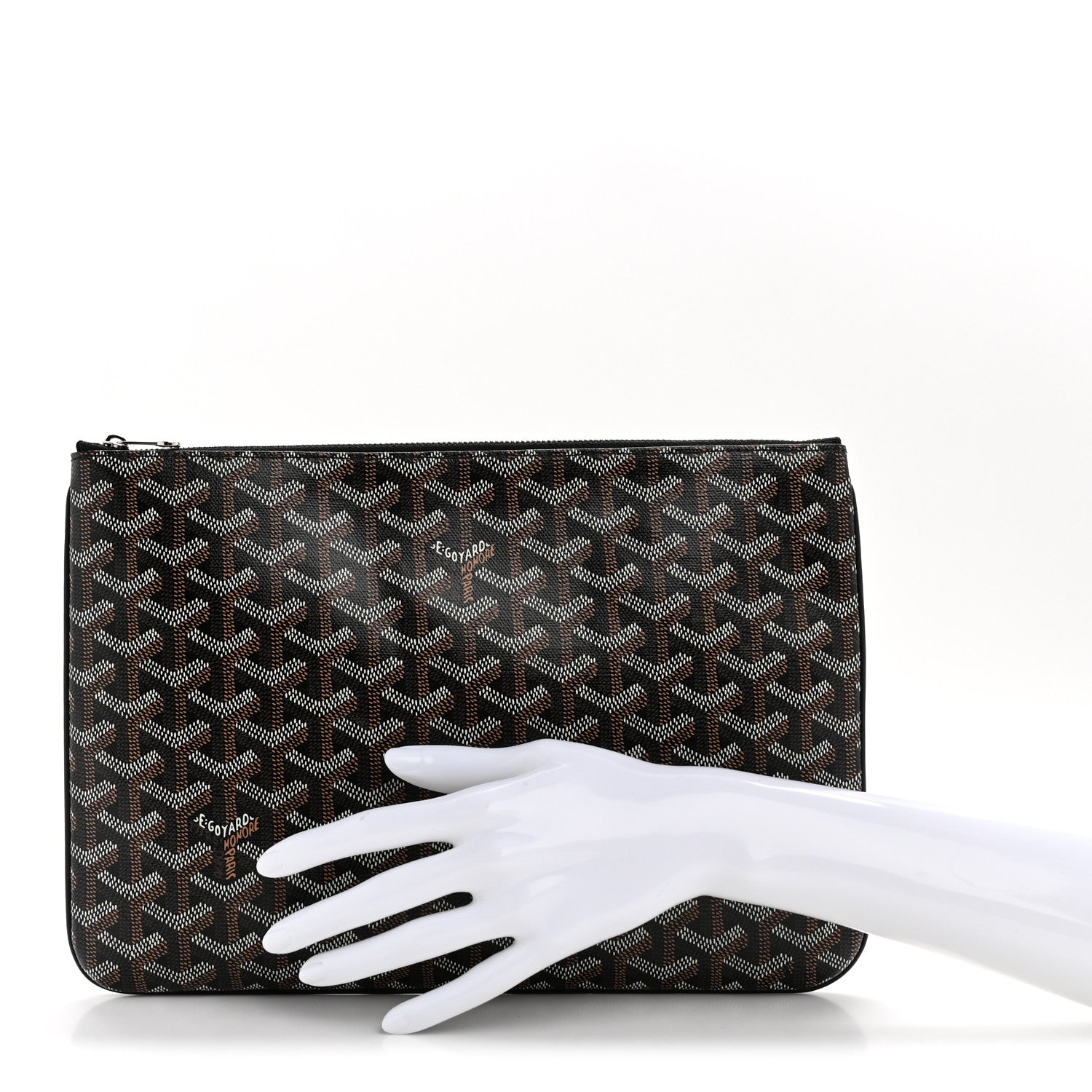 Goyard Goyardine Senat Pochette MM Black 2 of 8