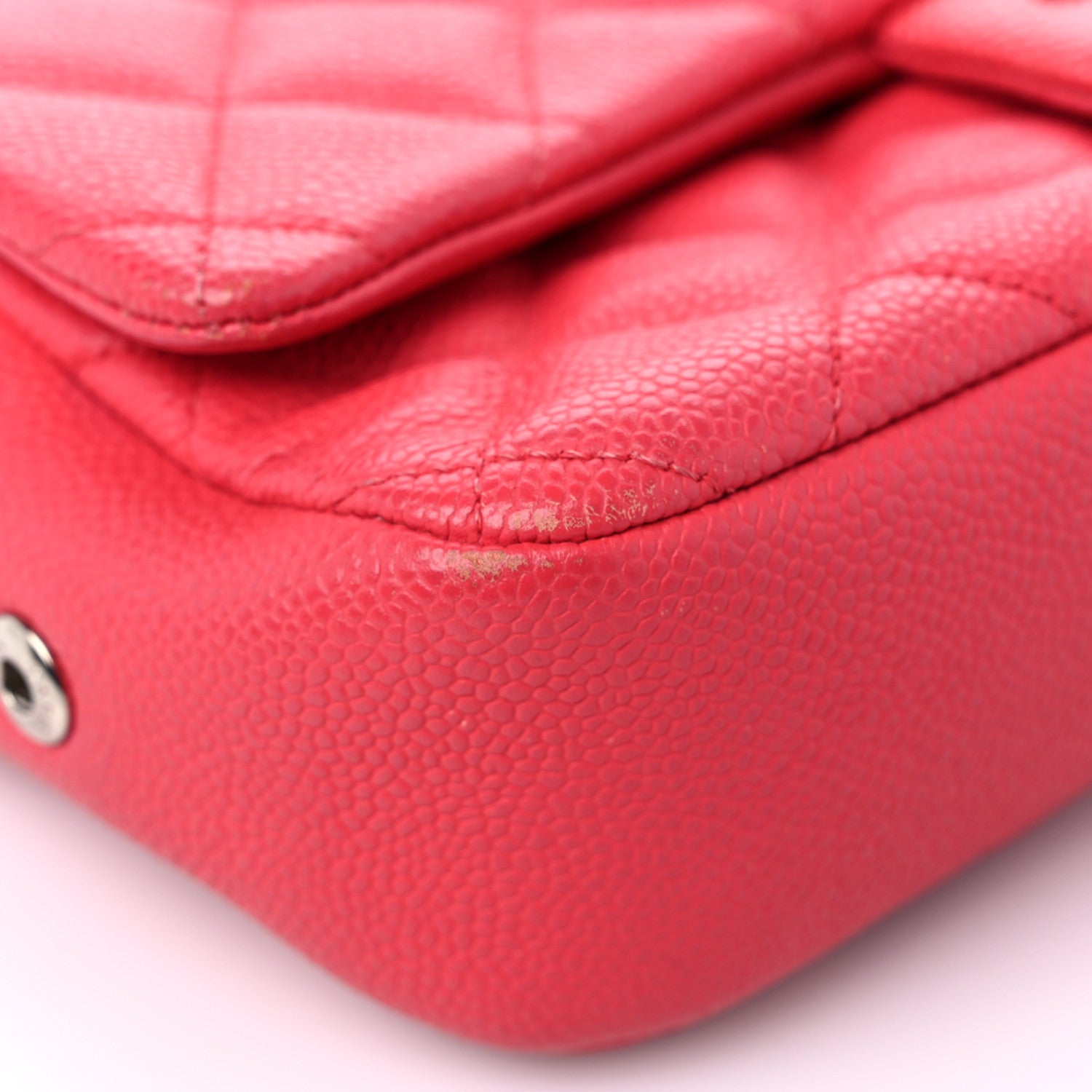 Chanel Caviar Quilted Medium Easy Flap Coral Coral Pink 8 of 15