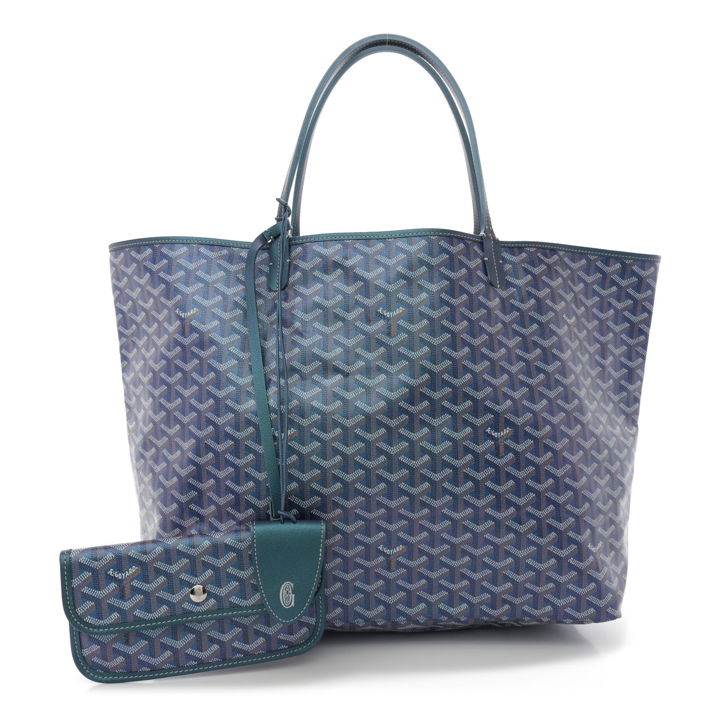 Iridescent Goyardine Saint Louis GM Pearly Blue