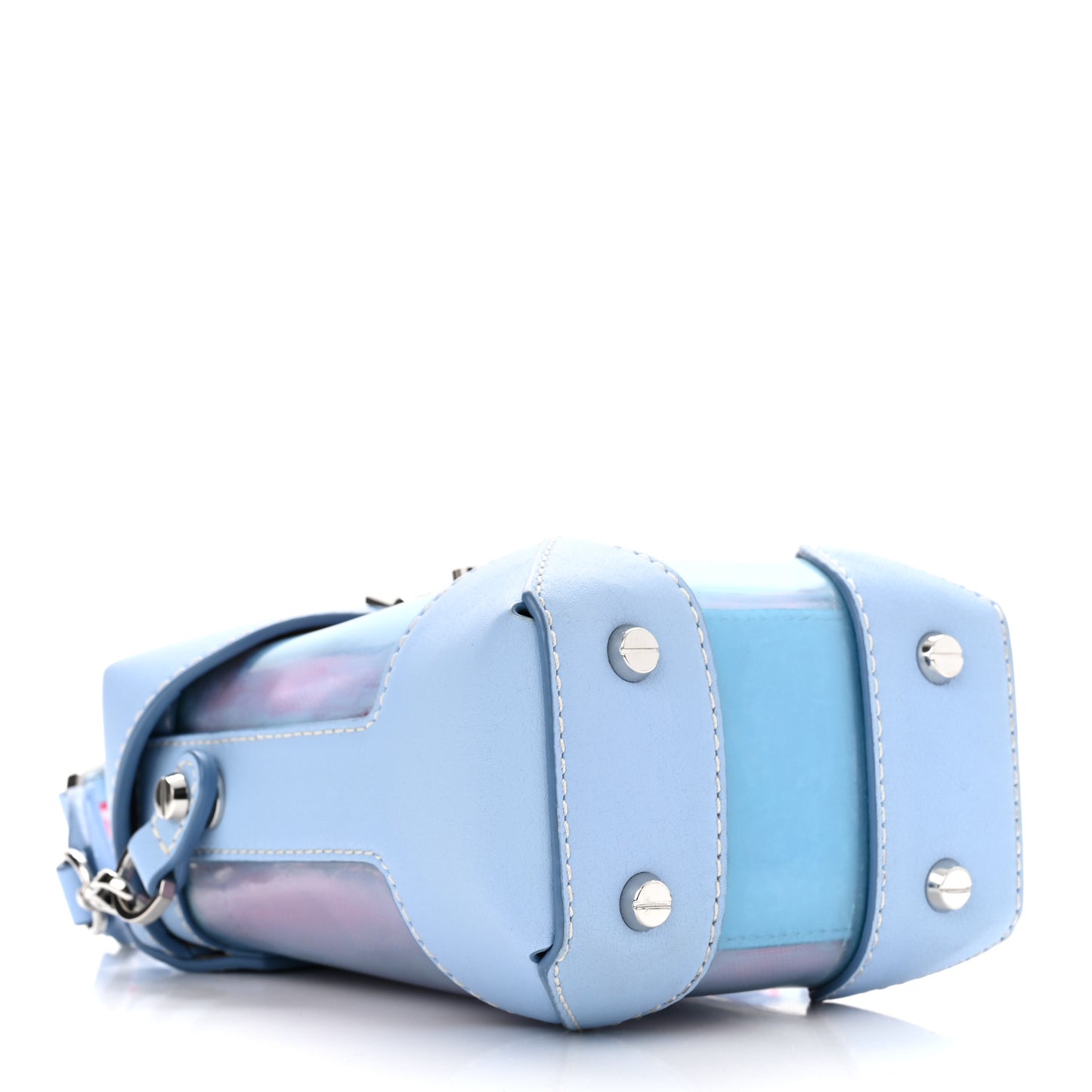 Transparent Mini Berlin Crossbody Hologram Blue Bell