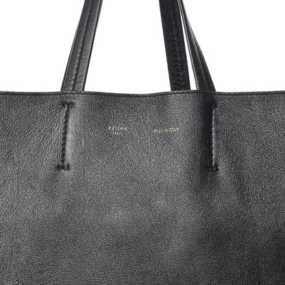 Celine Smooth Lambskin Vertical Zip Cabas Black 7 of 16
