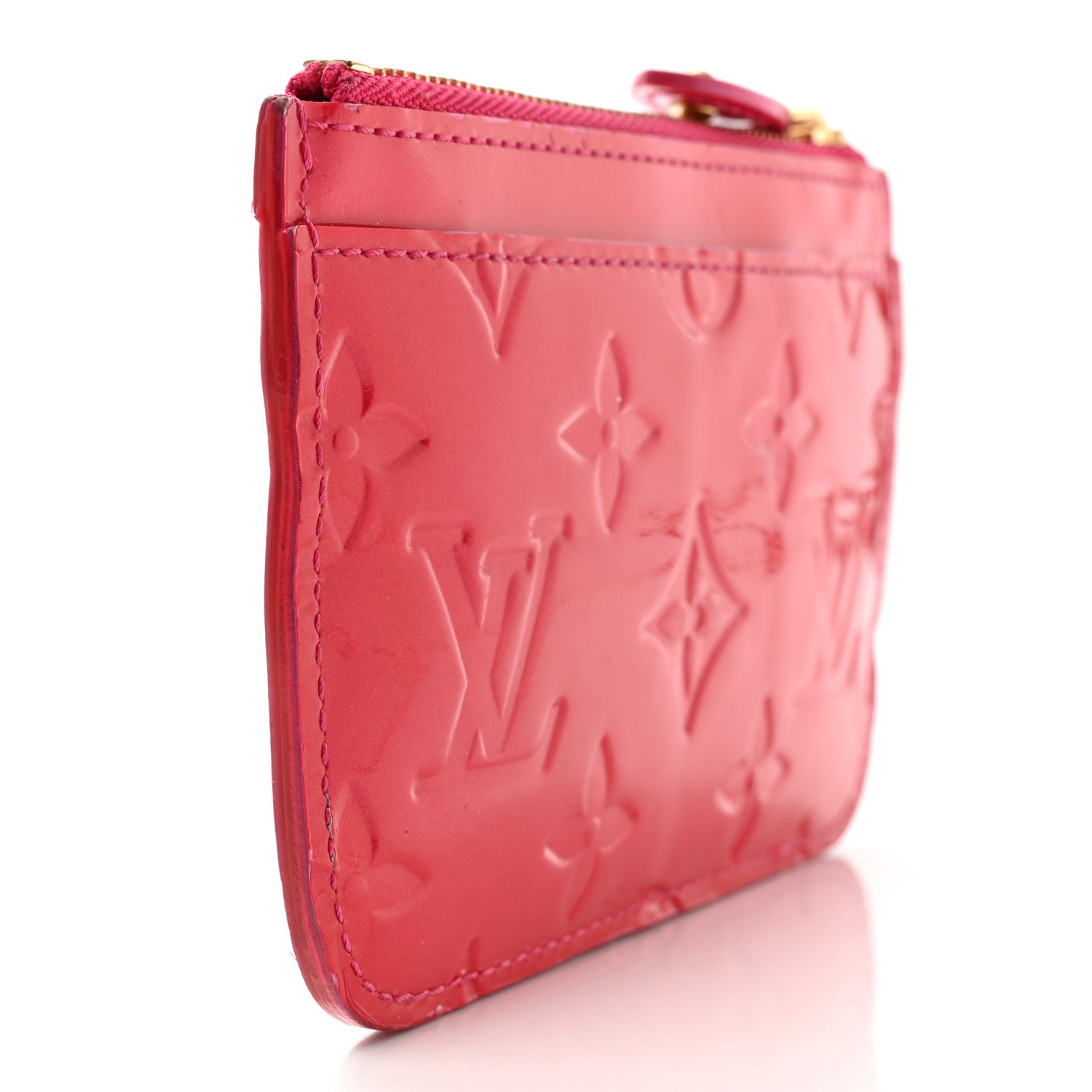 Louis Vuitton Vernis Key Pouch Rose Pop 3 of 10